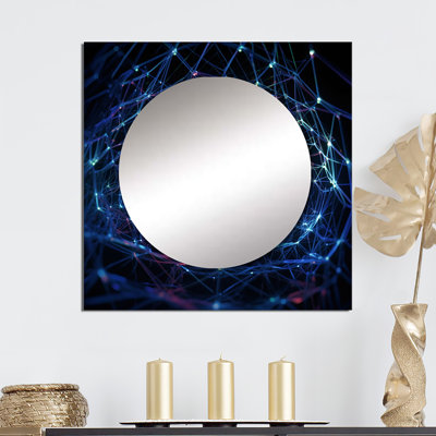 Fatmat - Miroir carré pour décoration murale Fractals