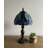 Navasart Tiffany Table Lamp Stained Glass Liaison  LED Bulb Included 8"W*8"D*15"H-1726627676