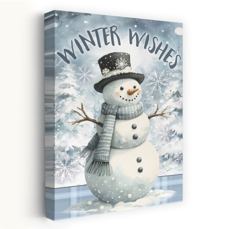 «Winter Wishes», art contemporain de paysage d'hiver abstrait, H 24 po x l 16 po
