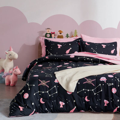 Kids Space Galaxy Comforter Set