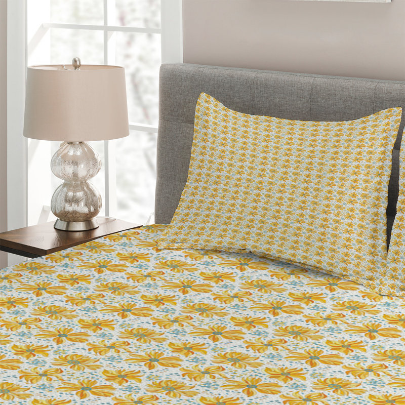 Polyester Coverlet, King Bedspread + 2 Shams