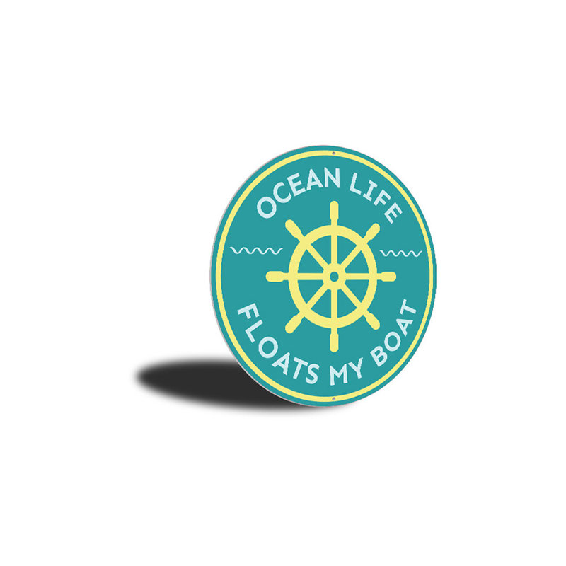 Ocean Life Sign, 12" H x 12" W
