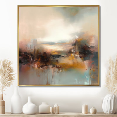 «Brown Abstracted Nature III», art mural abstrait