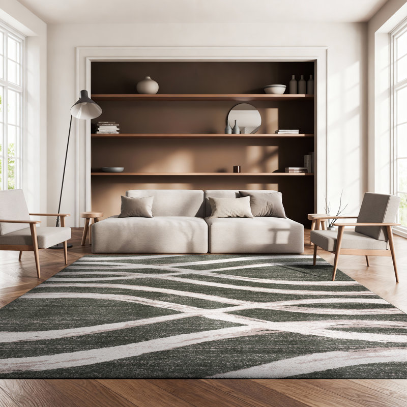 Cadon Performance Abstract Rug, Rectangle 8' x 10'