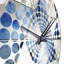 Rustic Cobalt Triangle Symphony - Horloge murale géométrique-101235996