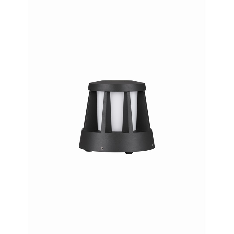 Black Integrated LED Metal Bollard Light