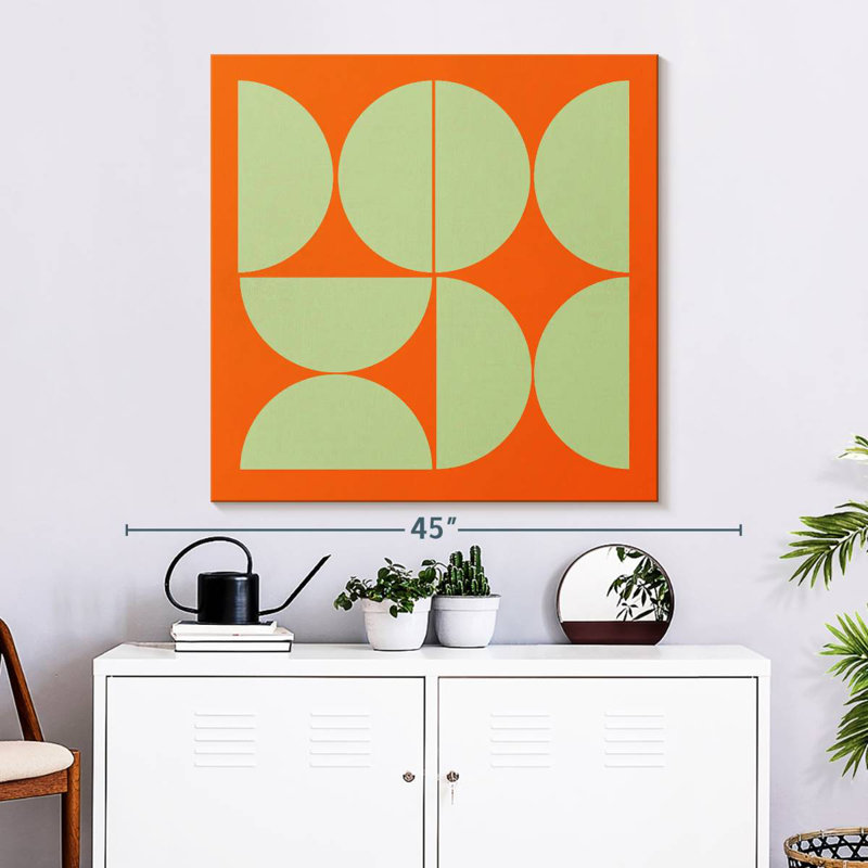 Collage demi-cercles Avery Mid-Century I, H 33 po x l 33 po
