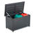 TECSPACE 35.4'' W 53 Gallons Water Resistant Metal Lockable Deck Box-88982551