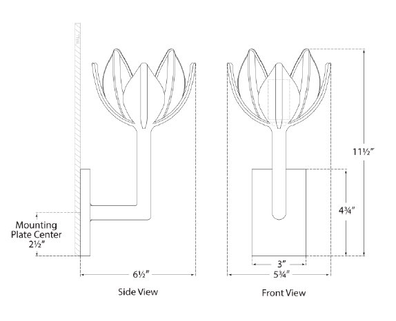 Julie Neill Alberto Small Sconce, Antique Gold
