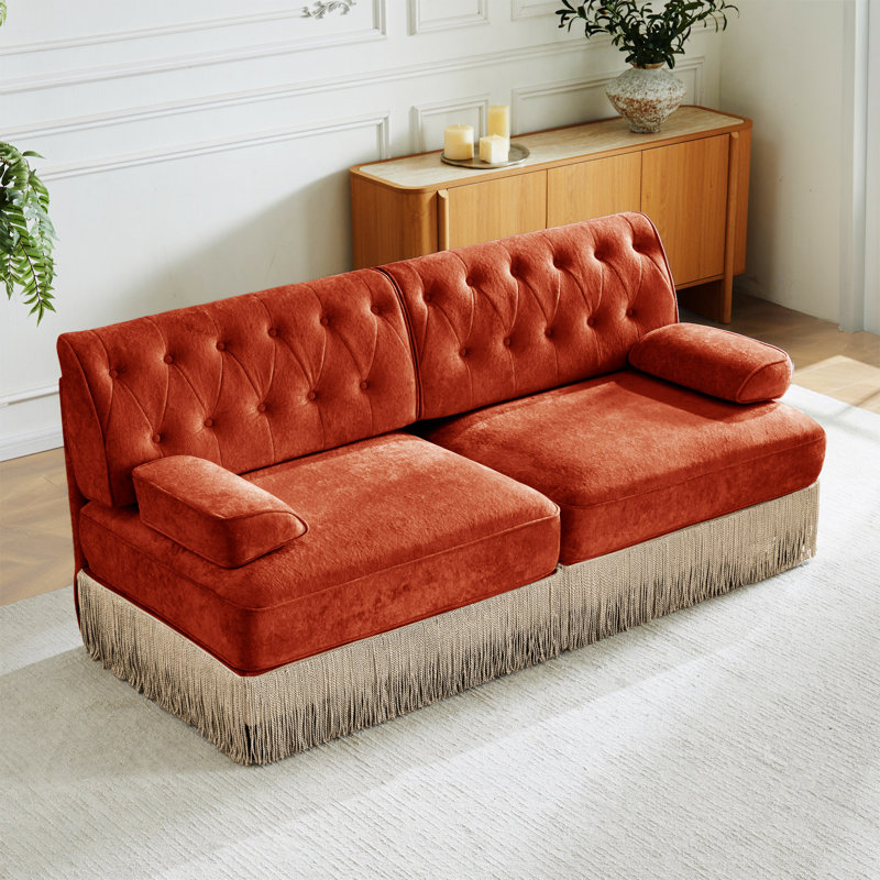 Canapé Chesterfield, Orange