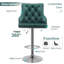 Tabouret de bar réglable en hauteur Tilford-1142806598-1142806596