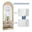Arched Shatterproof Full Length Mirror with Aluminum Frame - Basics by Wayfair™-984106912-984390045