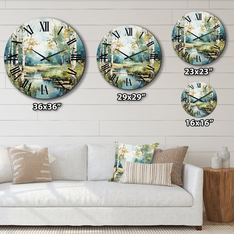 Horloge murale en métal, Très grand