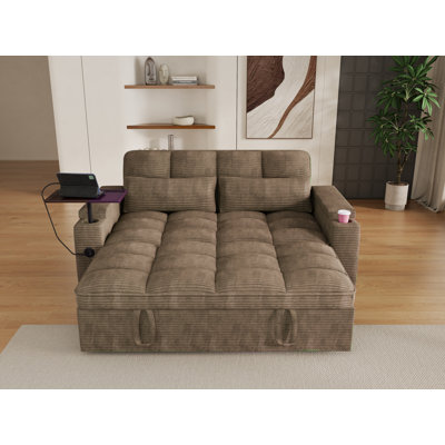 65'' Upholstered Sleeper Sofa