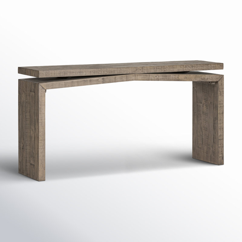 Matthes Solid Wood Console Table, Weathered Wheat, 30.75" H x 60" W x 15" D