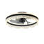 Ventilateur de plafond encastré moderne avec lumière DEL et télécommande, cristal, noir, ventilateur de plafond blanc-67814358