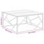 Bungalow Rose Coffee Table Silver Stainless Steel And Solid Wood Acacia