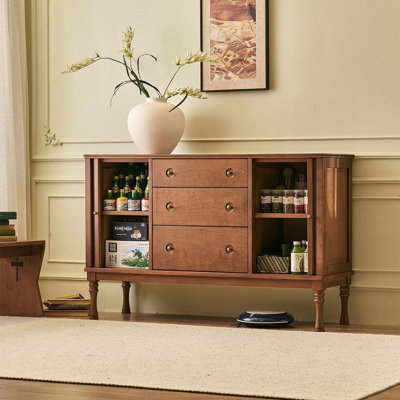 American-Style Rolling Shutter Door Buffet Table