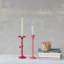 Tall Cast Metal Flower Shaped Taper Holder