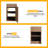 12" Wall Mounted Bathroom Side Cabinet With Soft Close Door And Shelf