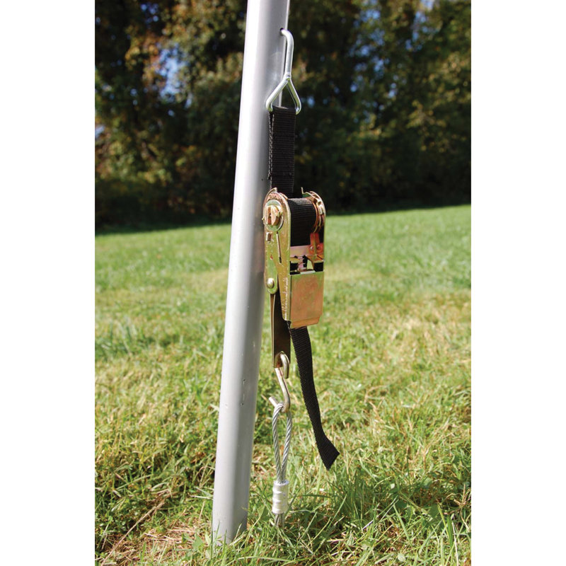 ShelterLogic Silver Steel Ratchet TITE Anchor Kit - 4 Pack