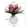 Faux Floral Centerpieces Silk Tulips in Ceramic Pot