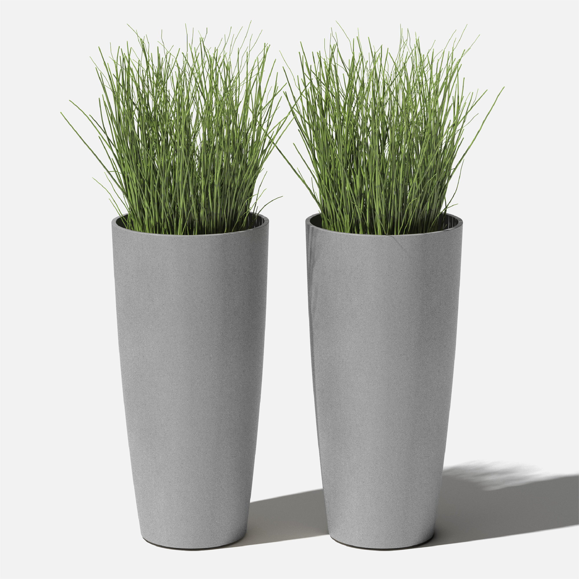 Mason Series Selena Planter, 2, Gray