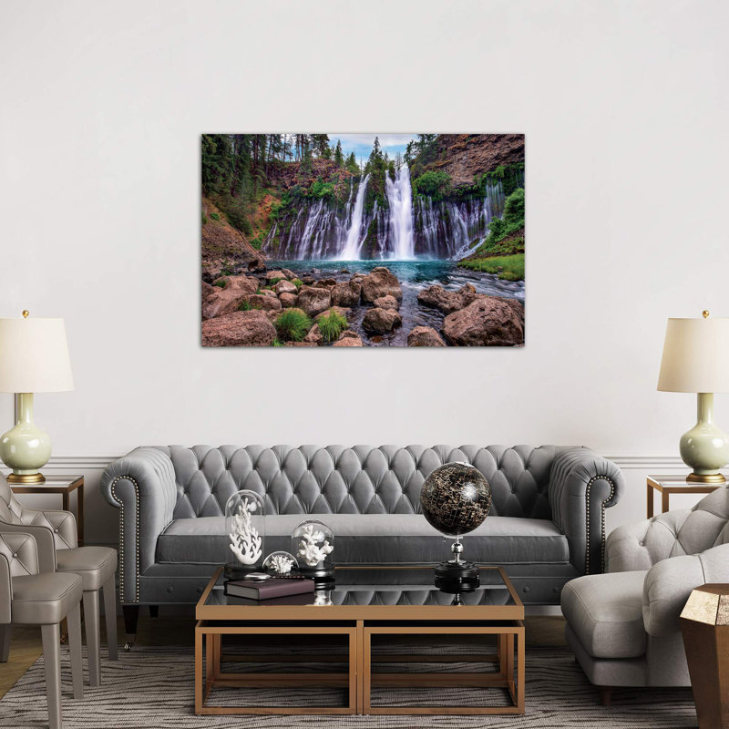 Waterfall, Mcarthur-Burney Falls Memorial State Park, California by Tim Fitzharris - Wrapped Canvas Print