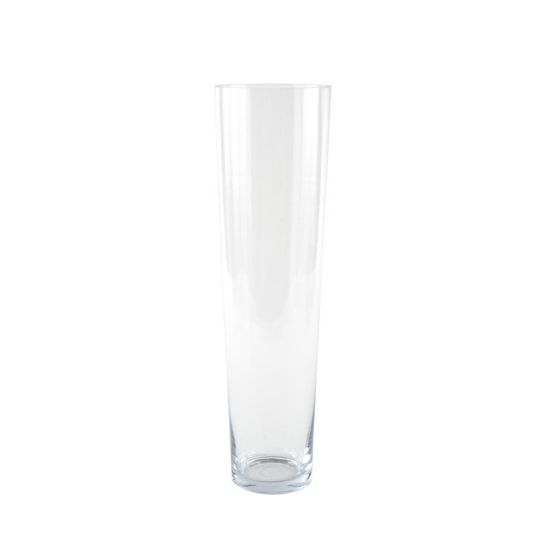 Grand vase décoratif en verre Cole and Grey, H 23,8 po x l 6,6 po x P 6,6 po