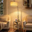 Lampe de table carrée à plateau carré avec ampoule DEL 9 W et tête de lampe à angles multiples-131275895
