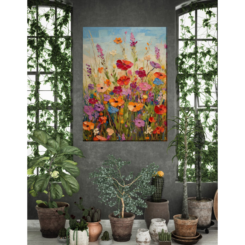 Beaming Blossoms Outdoor Canvas Art