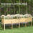 Extra Large Wooden Planter Box with Legs & Drain Holes, Natural