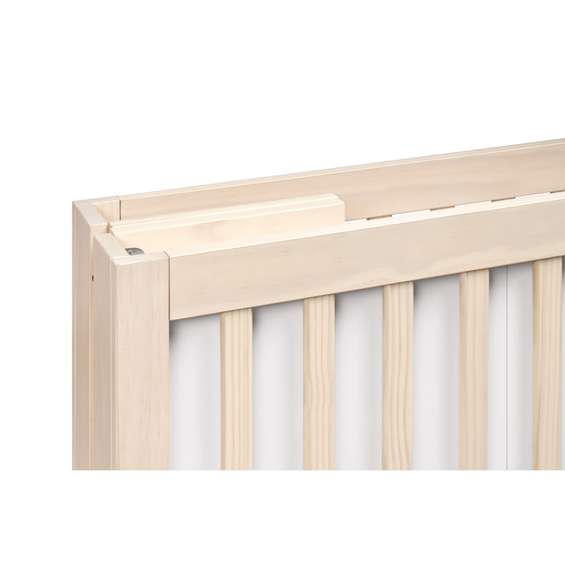 Maki 2-in-1 Convertible Portable Crib, Washed Natural
