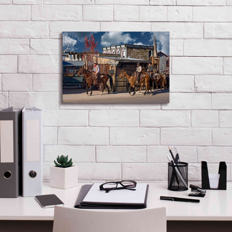 «Williams Cowboys» par Mike Jones, estampe numérique sur toile, H 12 po x l 18 po x P 0,75 po