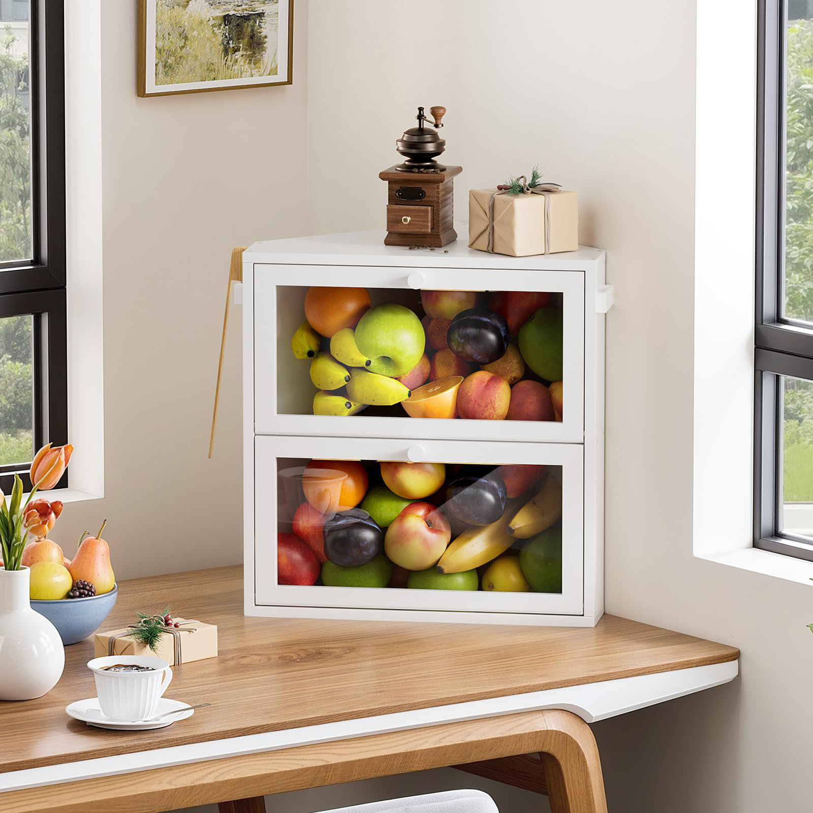 Prep & Savour Corner Bread Box - Wayfair Canada