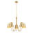 Ontonio 5-Light Chandelier in Natural Brass-201252792
