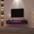 High Gloss TV Stand with Storage to 80'', Floating Entertainment Center with LED for Living Room-693467031