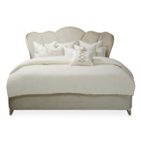 Villa Cherie Velvet Channel Tufted Bed