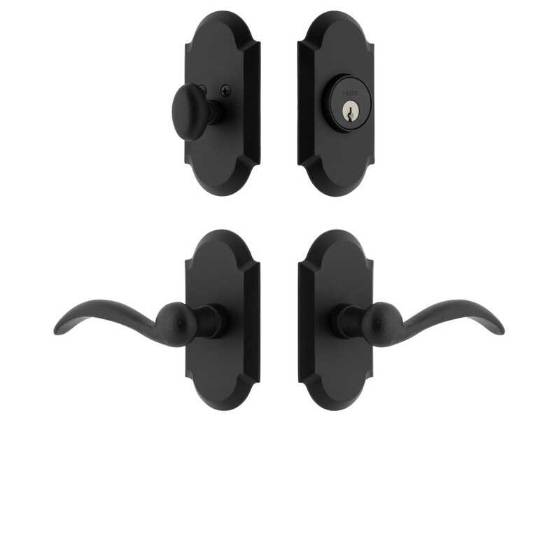 Ageless Iron Vault Short Plate Entry Set with Tine Lever, 2 3/4", Right
