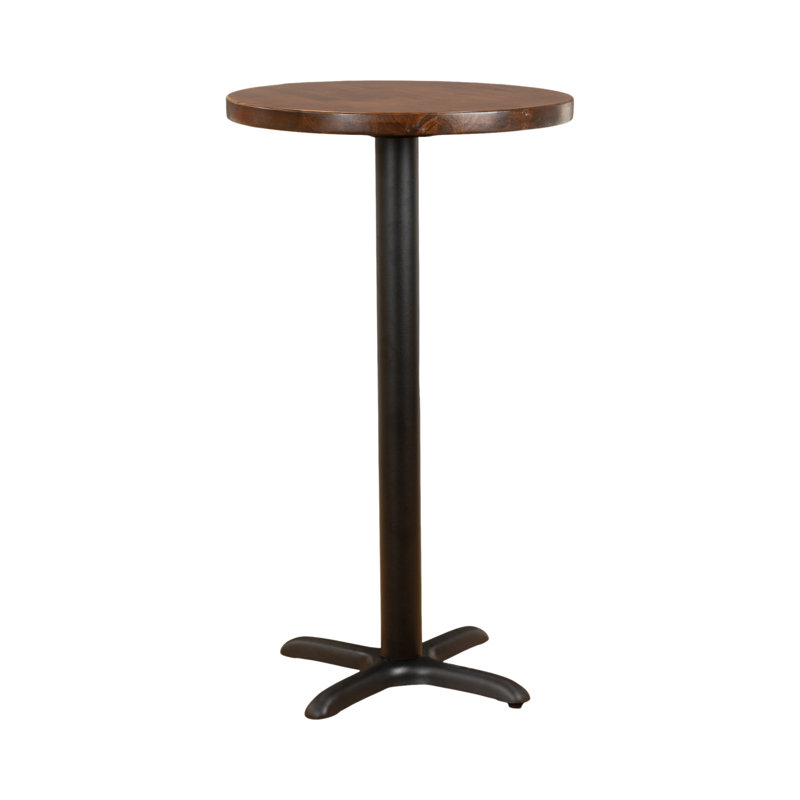 Ensemble de table haute 24 po, Brun clair/noir