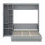 Lit escamotable mural avec tablettes Murphy-615510840-615510841