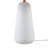Textured Ceramic Table Lamp With Fluted Fabric Shade, Stylish White Pleated Shade Is Beautifully Tapered