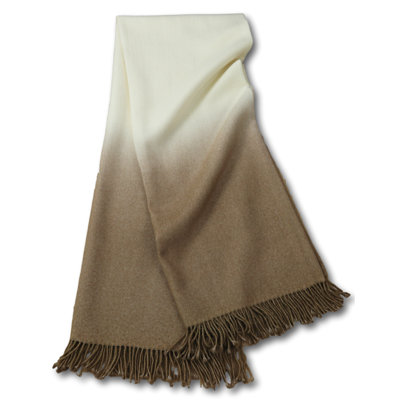 Hand-dyed Ombre Baby Alpaca Throw Blanket