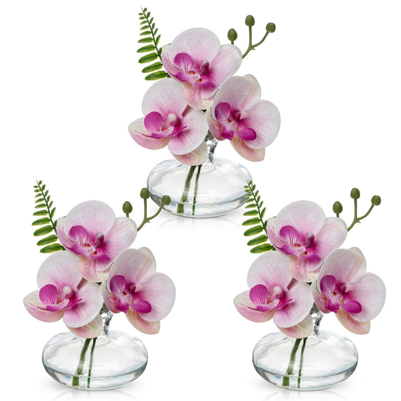 Arrangement in Vase, Purple, Clear
