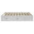 Queen Size Platform Bed with 6 Storage Drawers, No Headboard Wooden Bed Frame, Modern Space-Saving Bed for Bedroom, Antique White-460364516-460364517