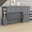 Lit escamotable simple 6 tiroirs avec garde-robe, tablettes, armoire et bureau-75580631