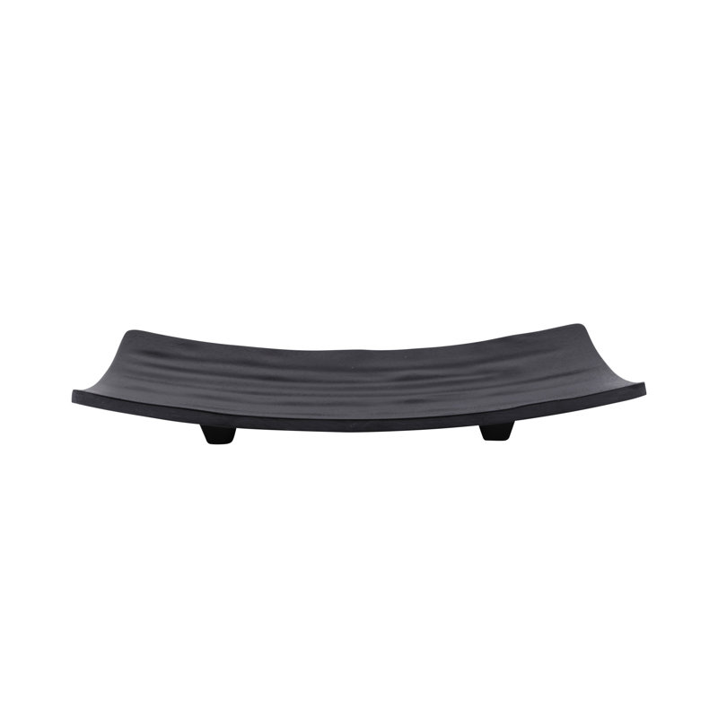 Elite Global Solutions Zen Melamine Platter, Black