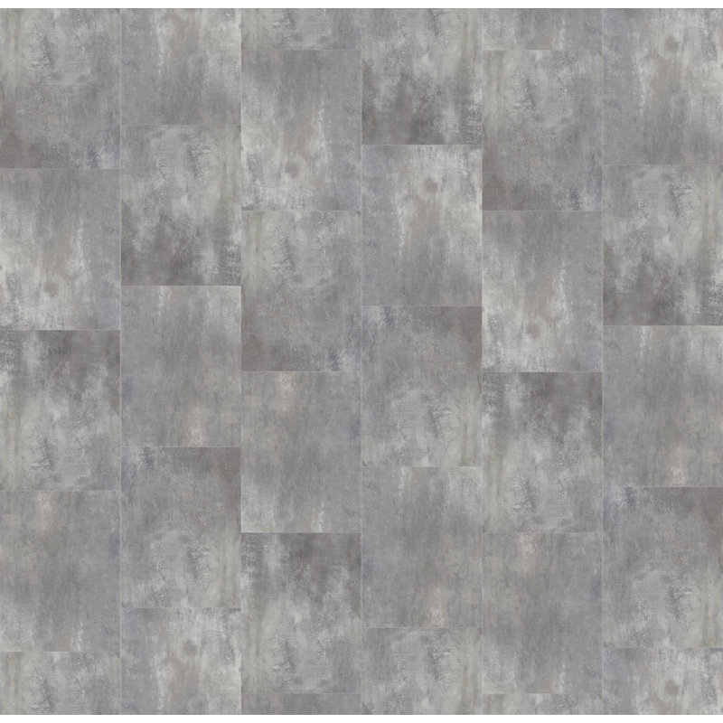 3mm Thick 18'' W x 24'' L Vinyl Plank, Oyster Gray