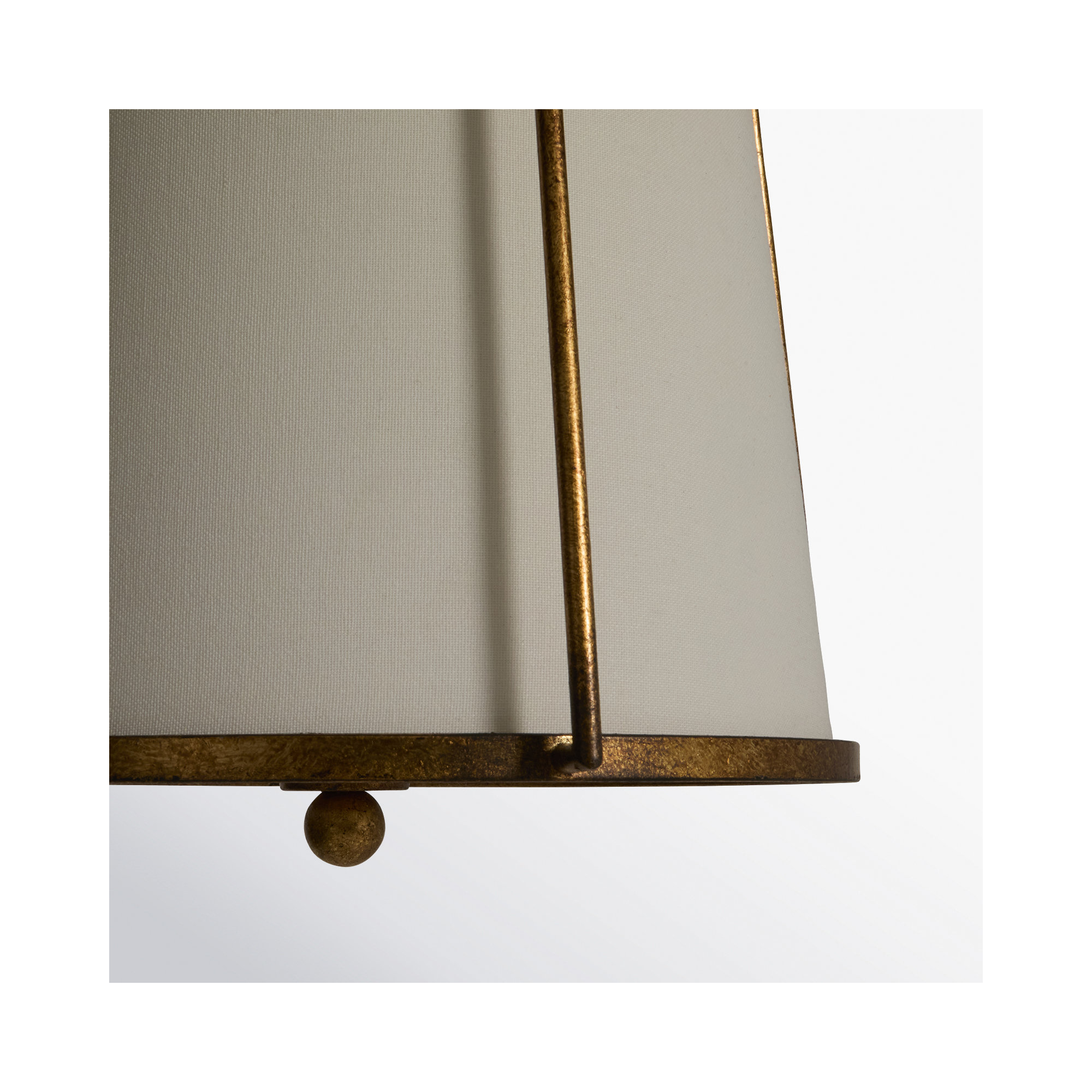 Stori Single Light Steel Dimmable Pendant, Antique Gild