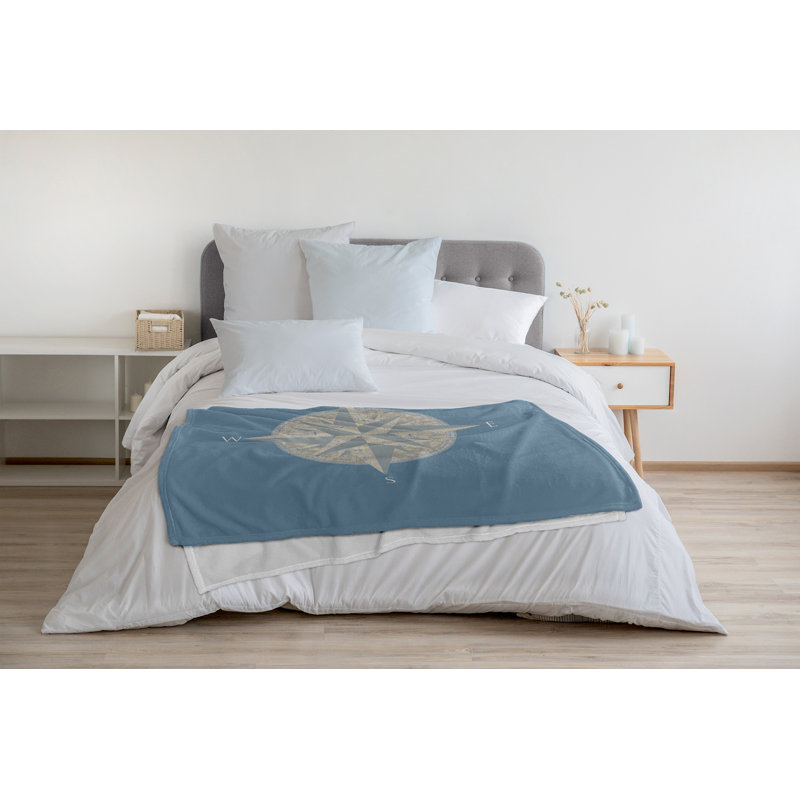 Jeté polaire Nautical Nights, Fumée poussiéreuse, L 60 po x L 80 po, 1.95